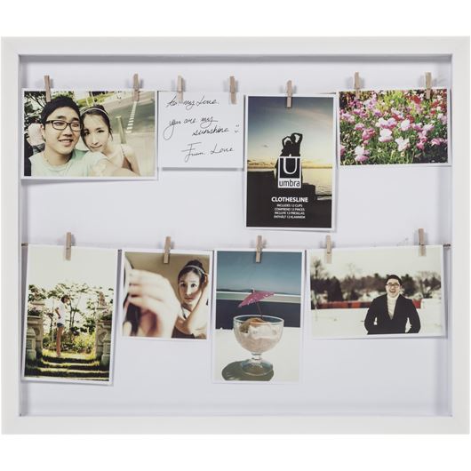 Picture of CLOTHESLINE photo holder white