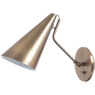 HELLA wall lamp h26cm brass