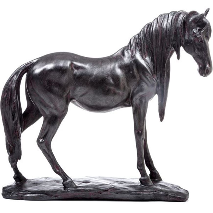 Picture of HORSE figure decoration h36cm black