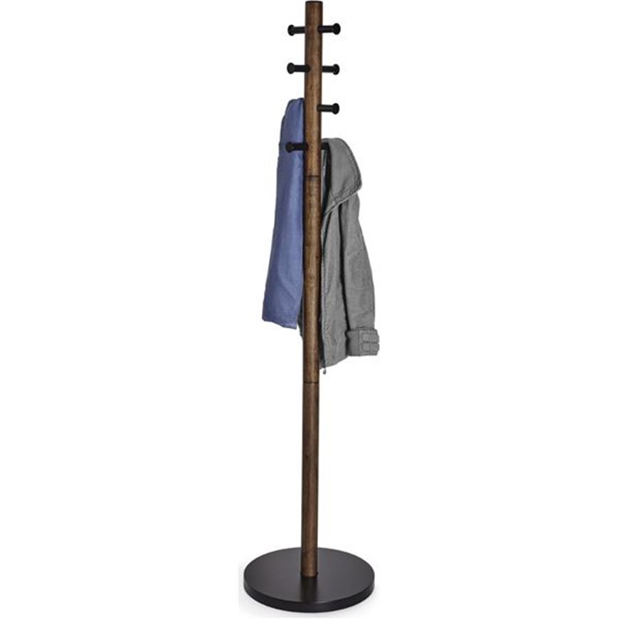 Picture of PILLAR coat rack black/walnut
