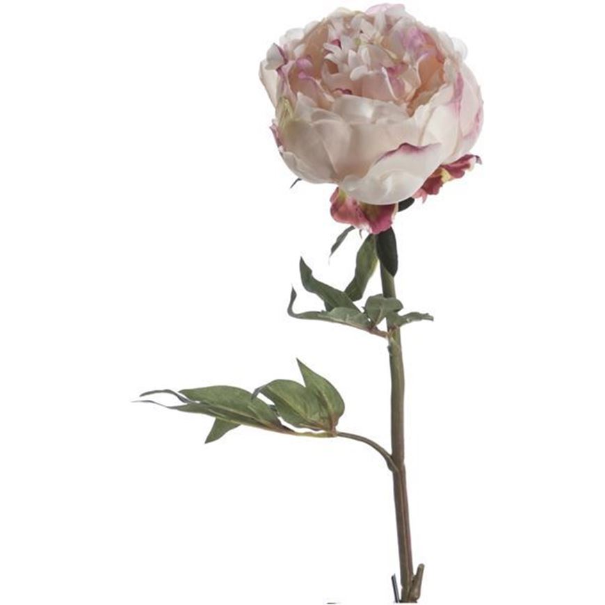 PEONY stem h46cm pink