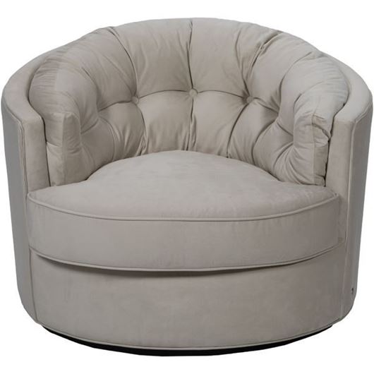 NIGHT armchair microfibre natural