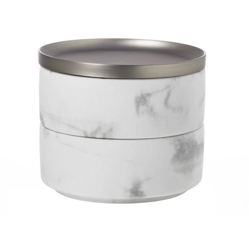 Picture of TESORA storage box nickel/white