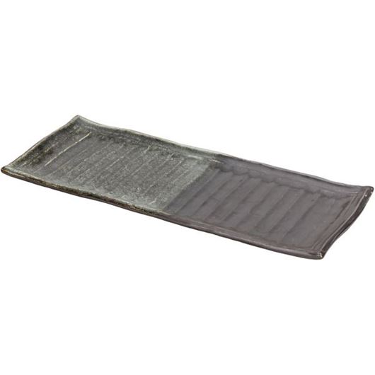 Picture of MAGNUS plate green/brown - 39x16cm