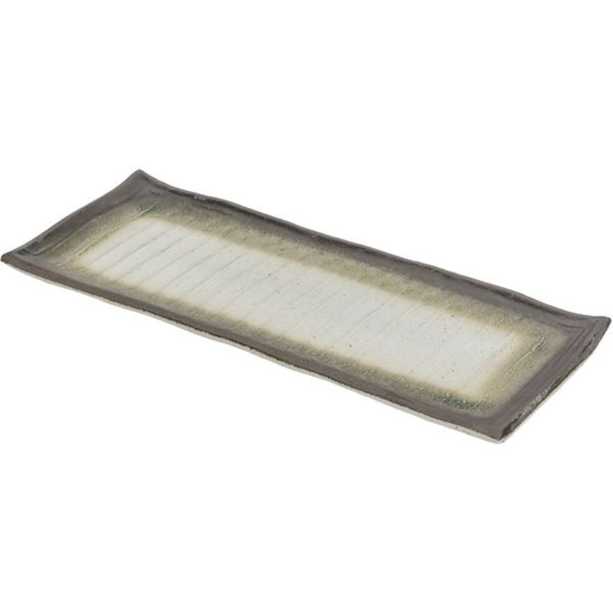 Picture of MAGNUS plate grey/brown - 39x16cm