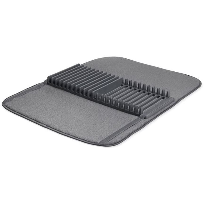 Picture of UDRY dish rack & drying mat dark grey