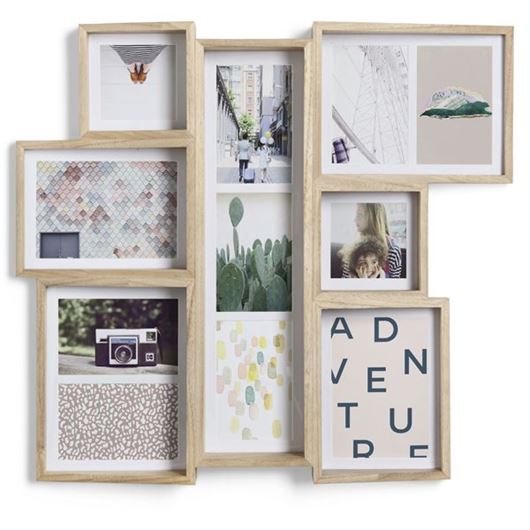 Picture of EDGE multi photo frame 11 natural