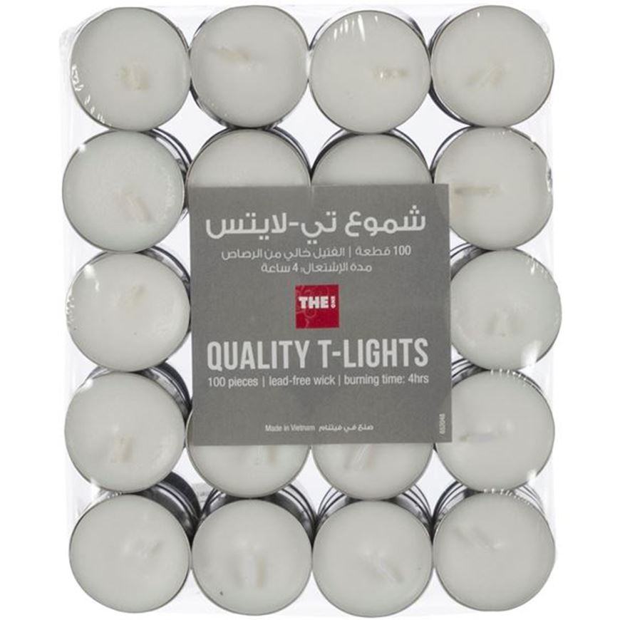 Picture of QUALITY tea light pack white set of 100