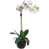 ORCHID pot h60cm white/black