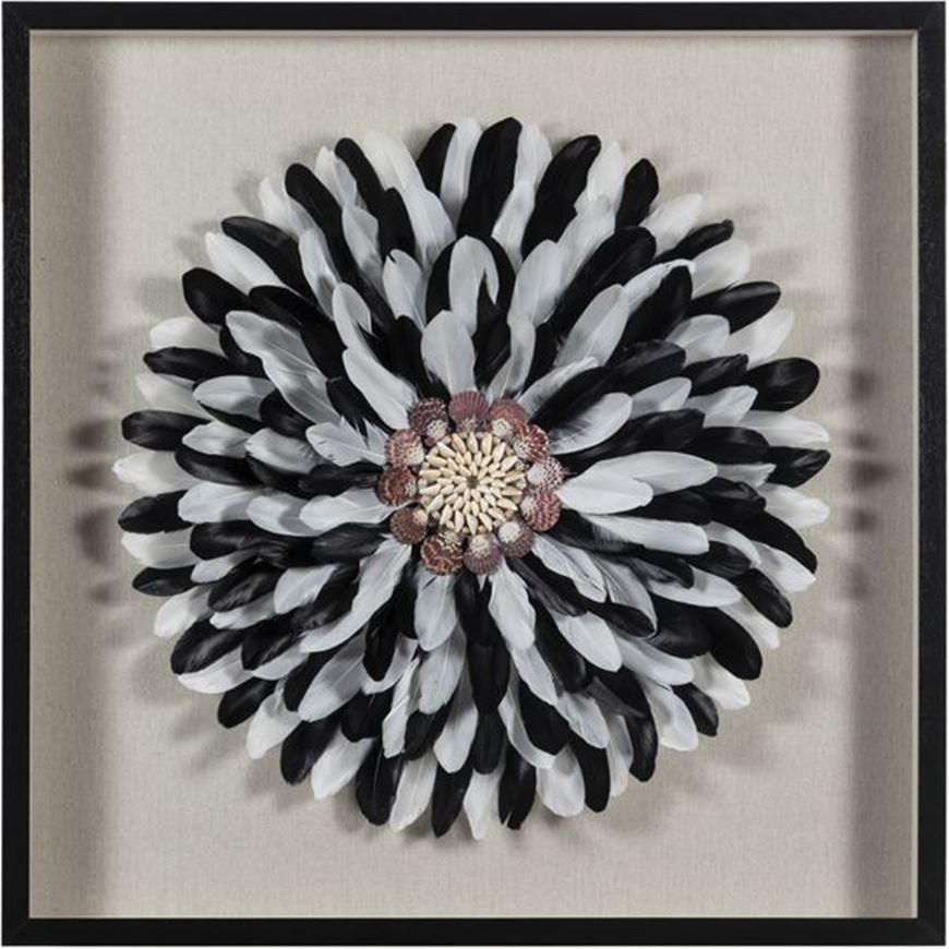 Picture of ARIA wall decoration 90x90 black
