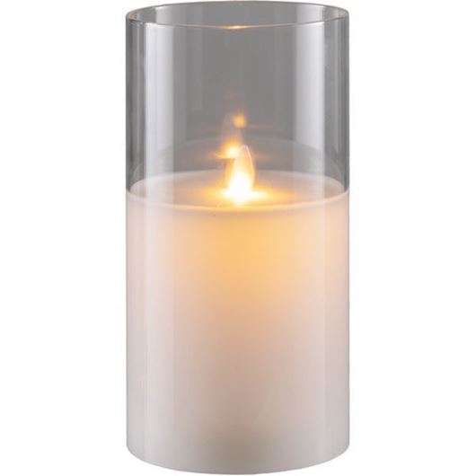 AURA flameless candle 10x20 white