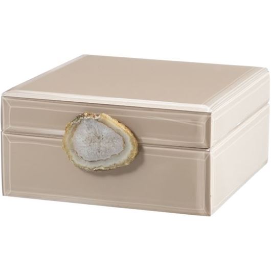 Picture of DENYA box beige - 16x16cm