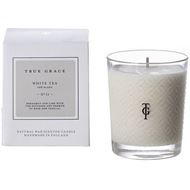 WHITE TEA candle small clear