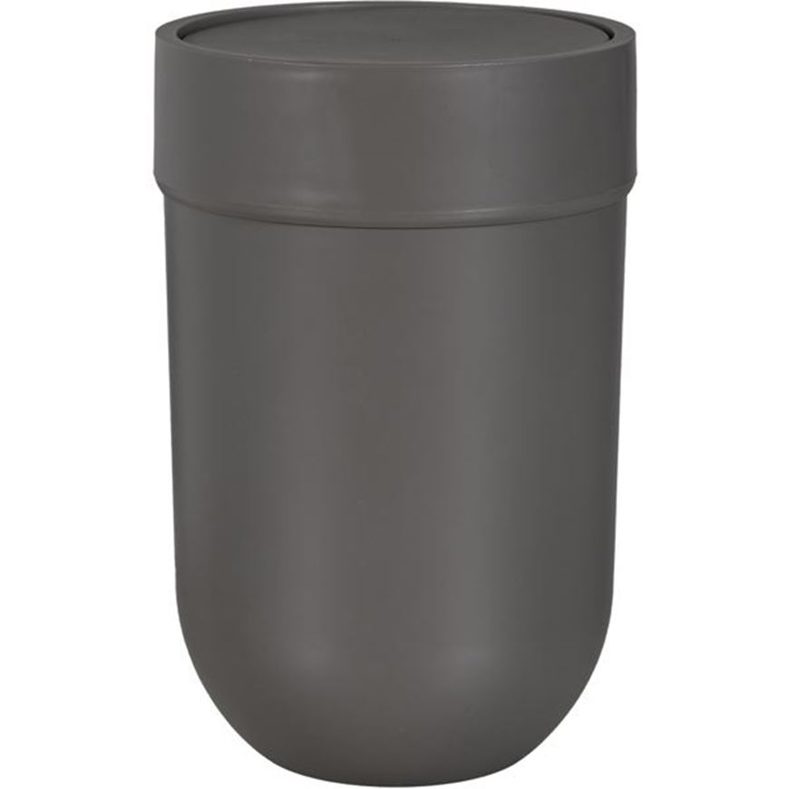 Picture of TOUCH waste can with lid grey