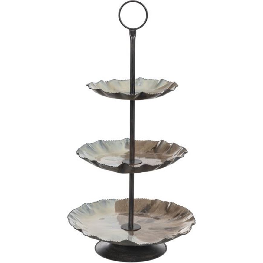 Picture of HARPER cake stand multicolour - H61cm