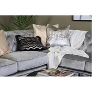 NAZIYA cushion cover 45x45 silver/brown