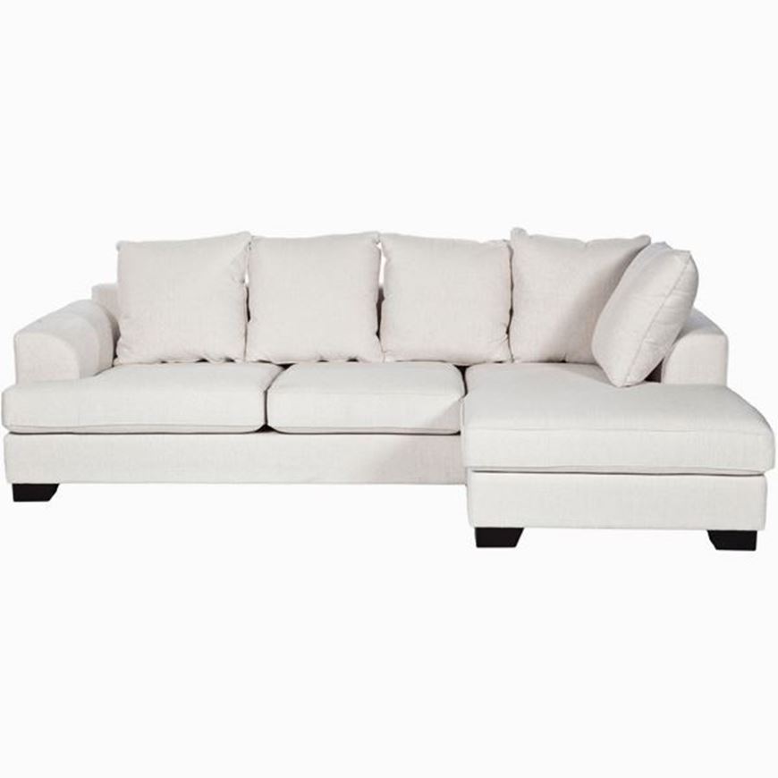 The One Kingston Sofa 2 5 Chaise Lounge Right White Sofa 2 5 Chaise Lounge Right White