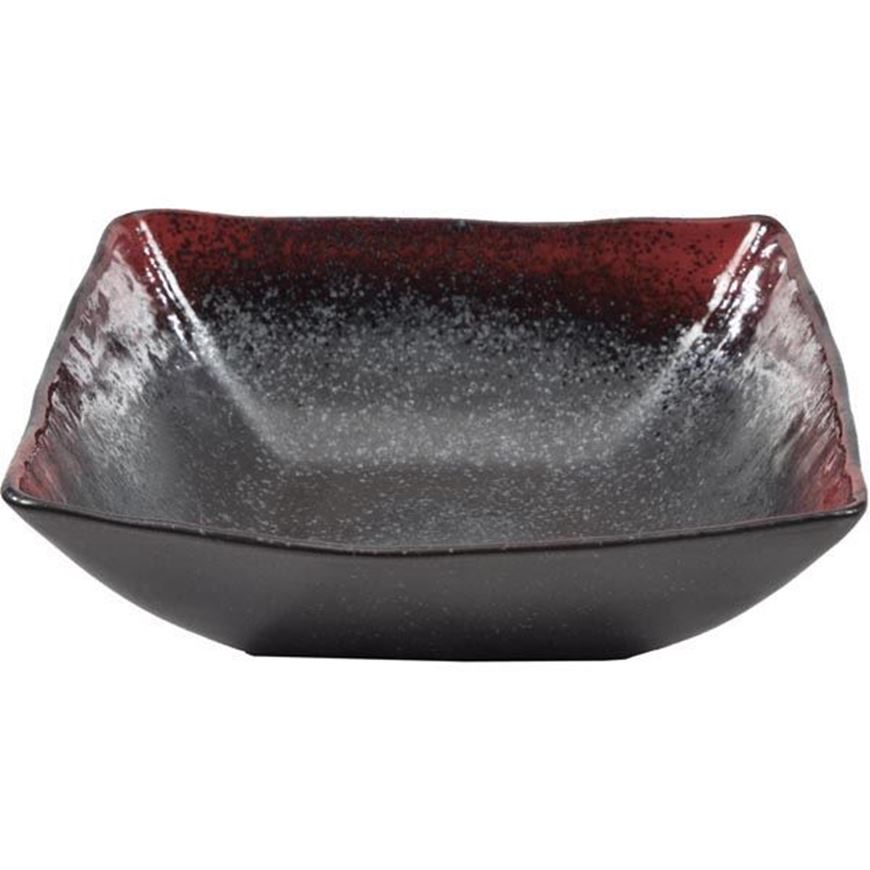 XUE dish 20x20 red/black