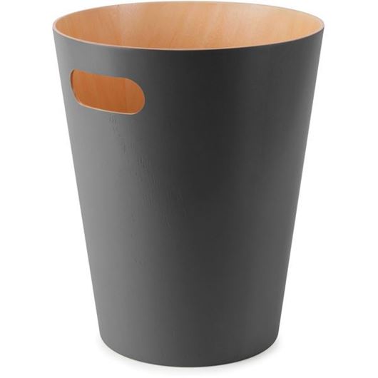 WOODROW waste can natural/grey