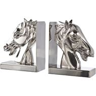 VANNI bookends h17cm set of 2 nickel