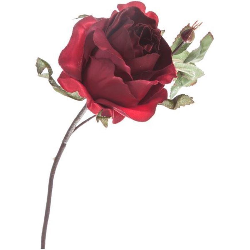 ROSE stem h24cm red