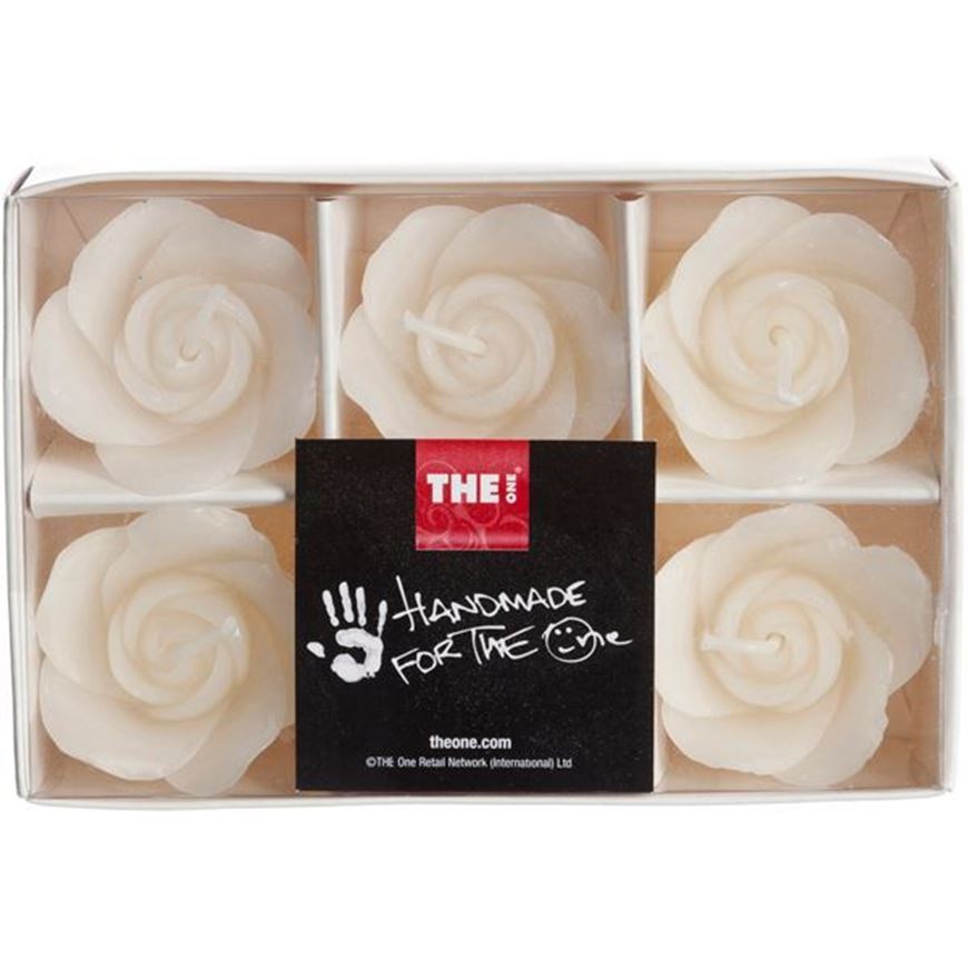 ROSE candle set of 6 cream