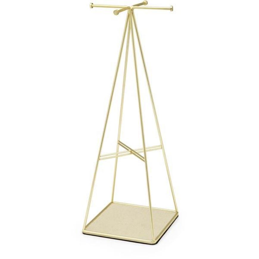 PRISMA jewellery stand brass