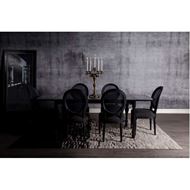 CHARDO dining chair dark grey/black
