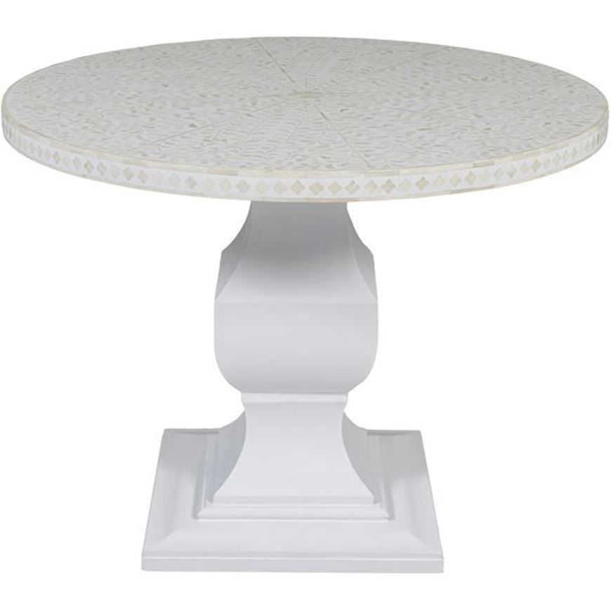 RUTH dining table d100cm white