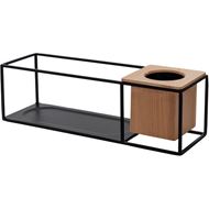 CUBIST display shelf 38x12 natural/black