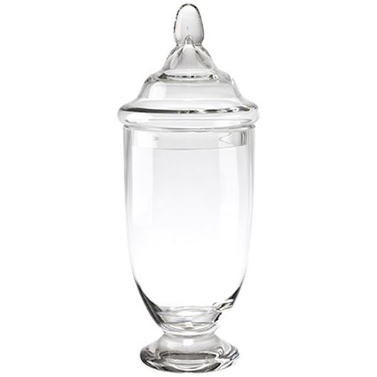 FERRAN jar with lid h40cm clear