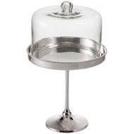 CHEVY cake stand h29cm silver/clear 