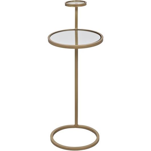 ANDREEA cocktail table d27cm gold/clear