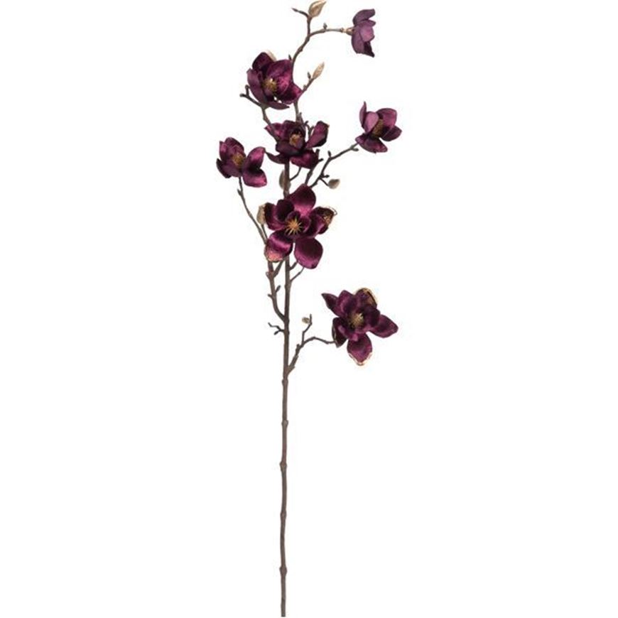 VELVET dogwood stem h83cm purple