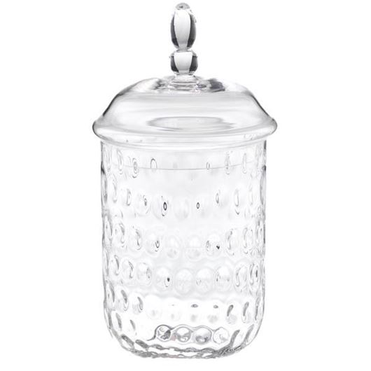 RAMIRO jar with lid h31cm clear