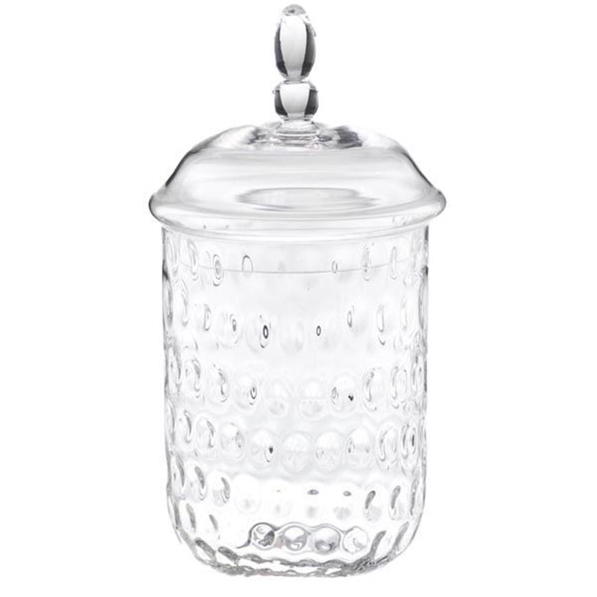 RAMIRO jar with lid h31cm clear