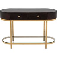 PAULO console 120x45 brown/gold