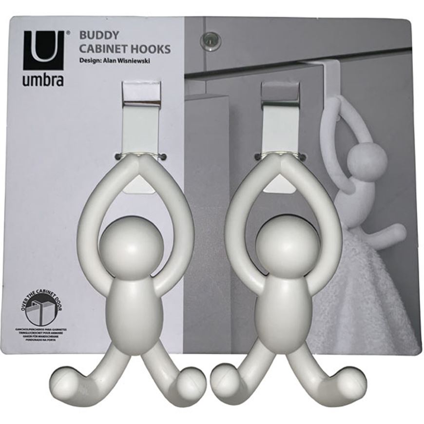 Picture of BUDDY hook white set of 2