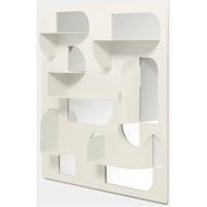 BEND mirror with storage 61x61 grey