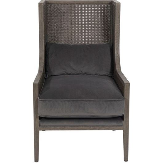 HARRY wing chair dark grey