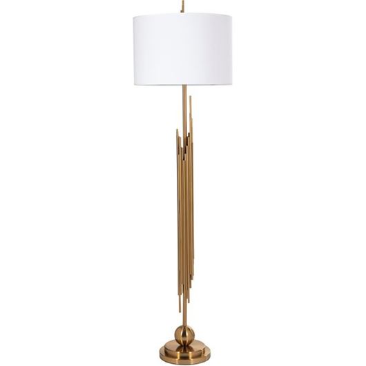 KUNST floor lamp h166cm white/brass