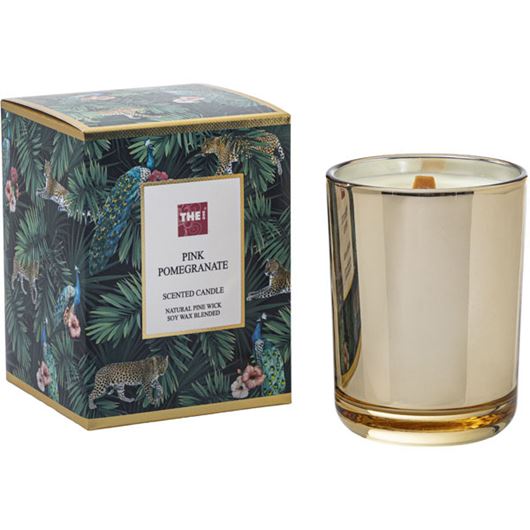 Picture of PINK POMEGRANATE candle gold