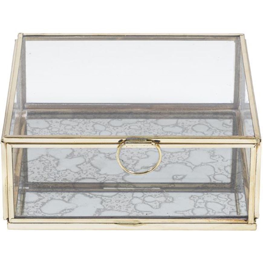 ELLISON box 16x16 clear/gold