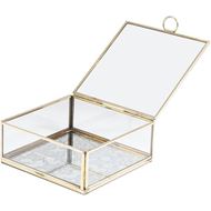 ELLISON box 16x16 clear/gold