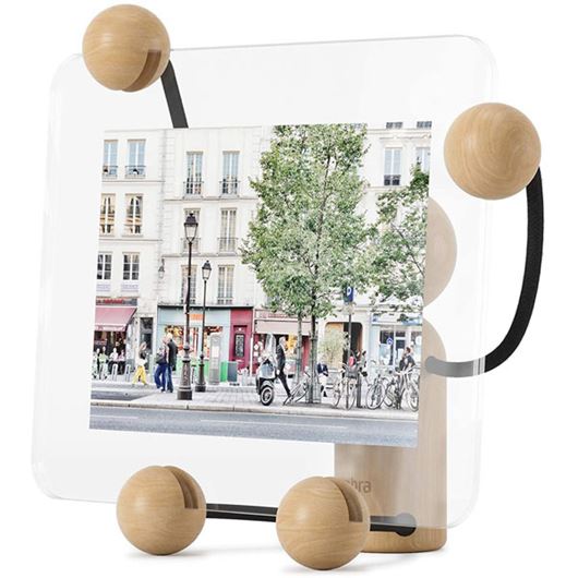 Picture of WOODY photo holder small natural/black