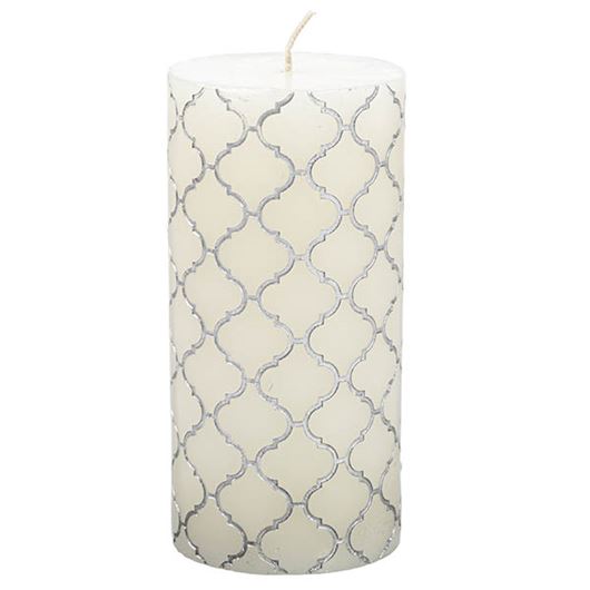 Picture of RADIANT pillar candle white - 8x16cm