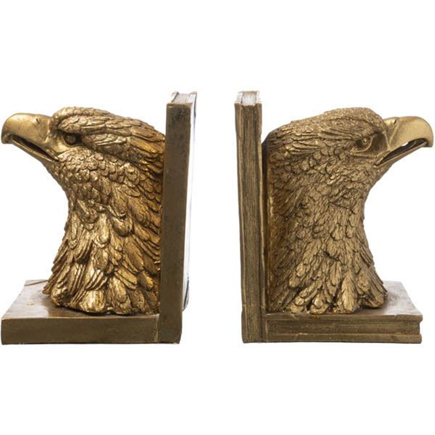 AMYNTAS bookends h17cm set of 2 gold