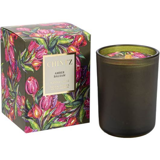 Picture of CHINTZ Amber Balsam candle green