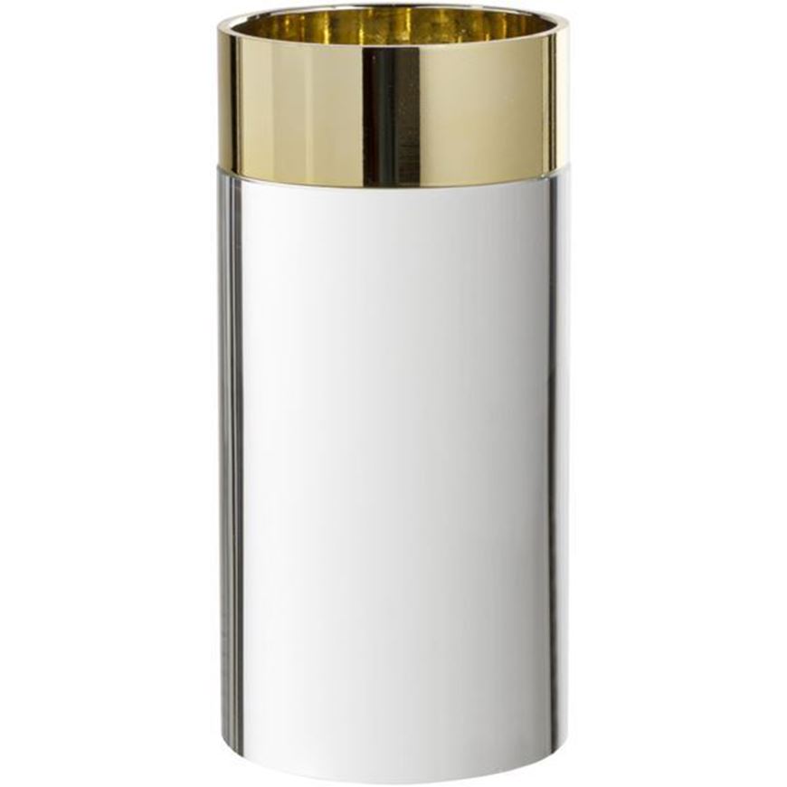 KAREN candle holder h25cm clear/gold