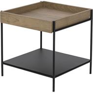 SPLEND side table 55x55 natural/black